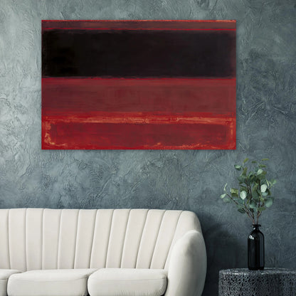 Four Darks in Red - 1958 Poster | Mark Rothko Poster | Rothko Prints