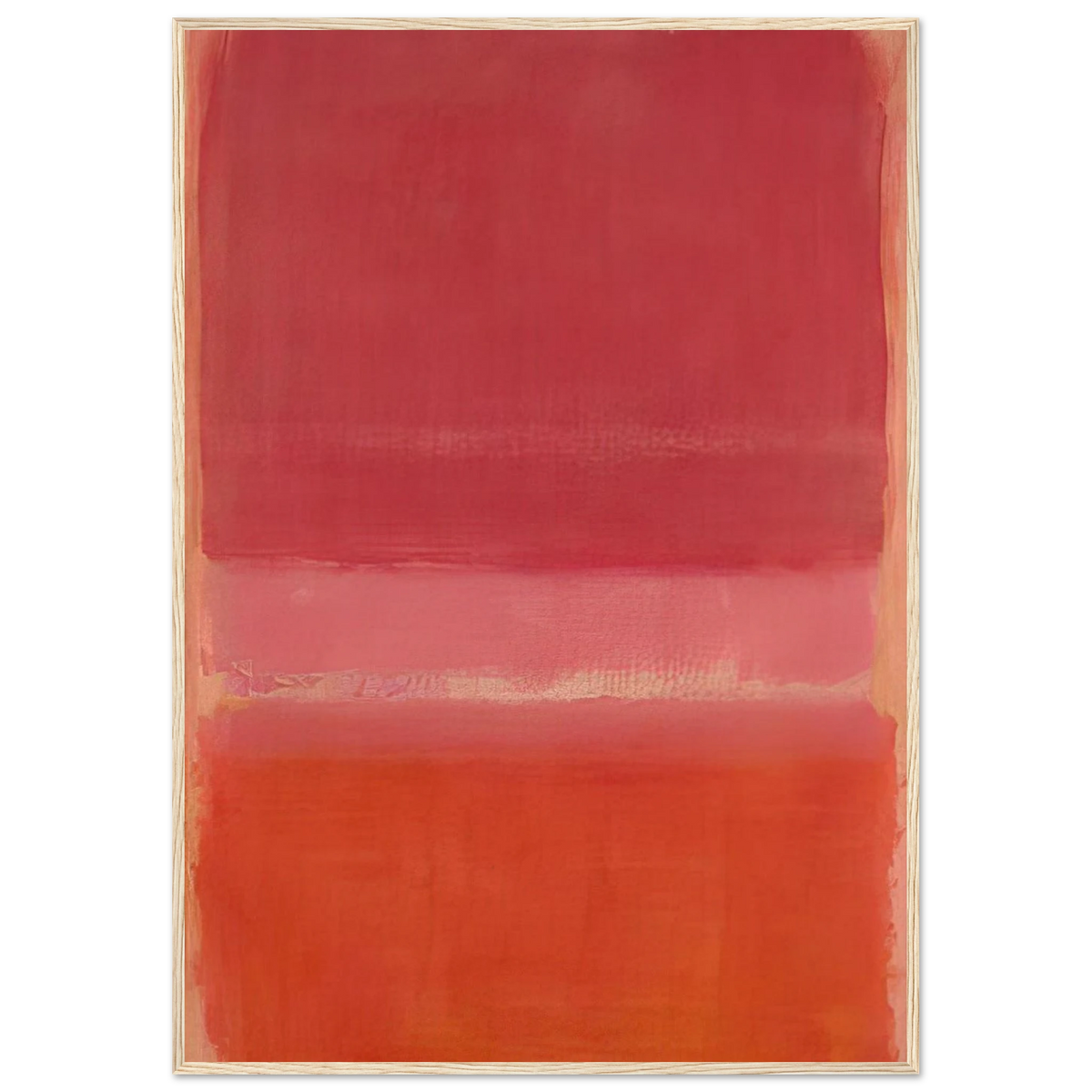 Untitled Red - 1956 Framed Poster | Mark Rothko Framed Prints Wall Art | Rothko Prints