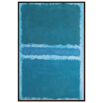 Untitled Blue Divided by Blue - 1966 Framed Poster | Mark Rothko Framed Prints Wall Art | Rothko Prints