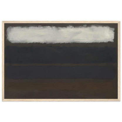 No. 14 Horizontals, White over Darks - 1961 Framed Poster | Mark Rothko Framed Prints Wall Art | Rothko Prints