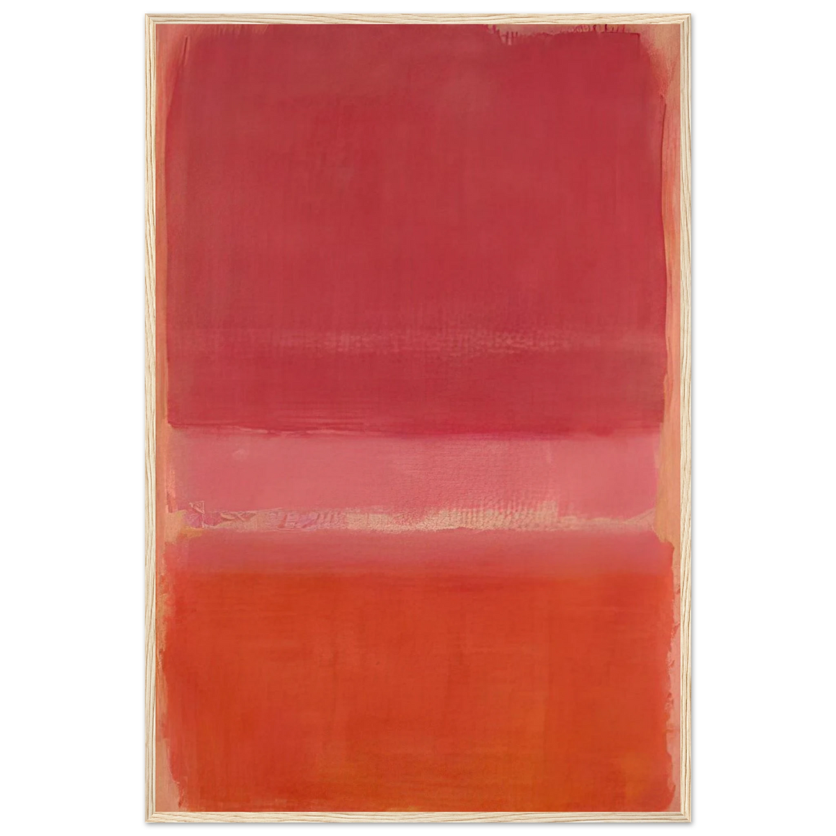 Untitled Red - 1956 Framed Poster | Mark Rothko Framed Prints Wall Art | Rothko Prints