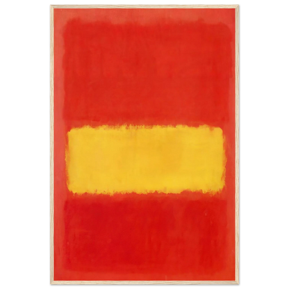Yellow band - 1956 Framed Poster | Mark Rothko Framed Prints Wall Art | Rothko Prints