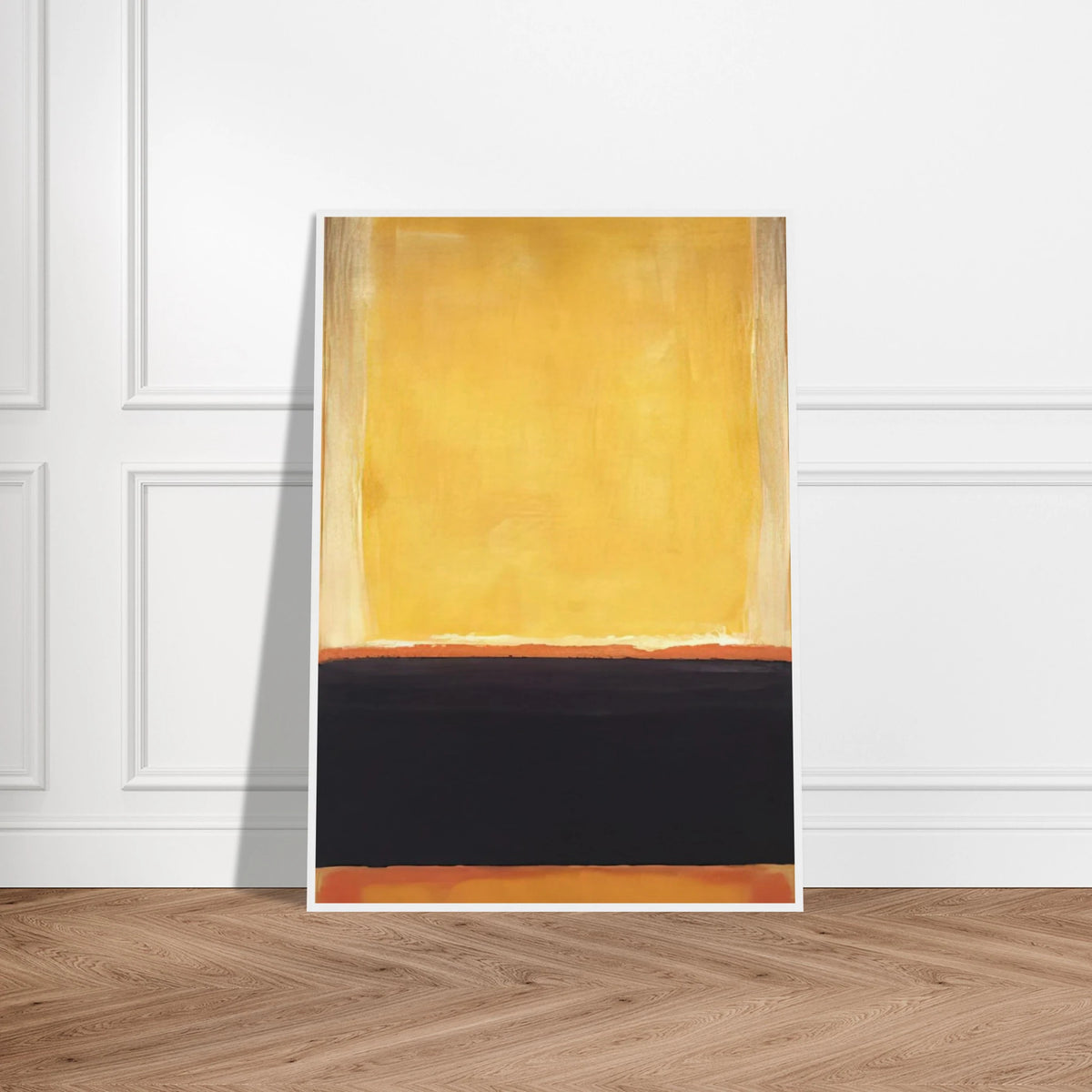 Yellow, Charcoal, Brown - 1953 Framed Poster | Mark Rothko Framed Prints Wall Art | Rothko Prints