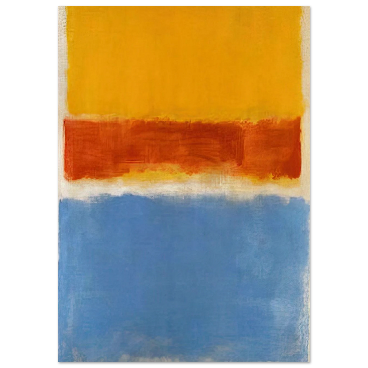 Untitled Yellow, Red and Blue - 1953 Poster | Mark Rothko Poster | Rothko Prints