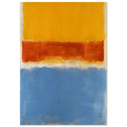 Untitled Yellow, Red and Blue - 1953 Poster | Mark Rothko Poster | Rothko Prints