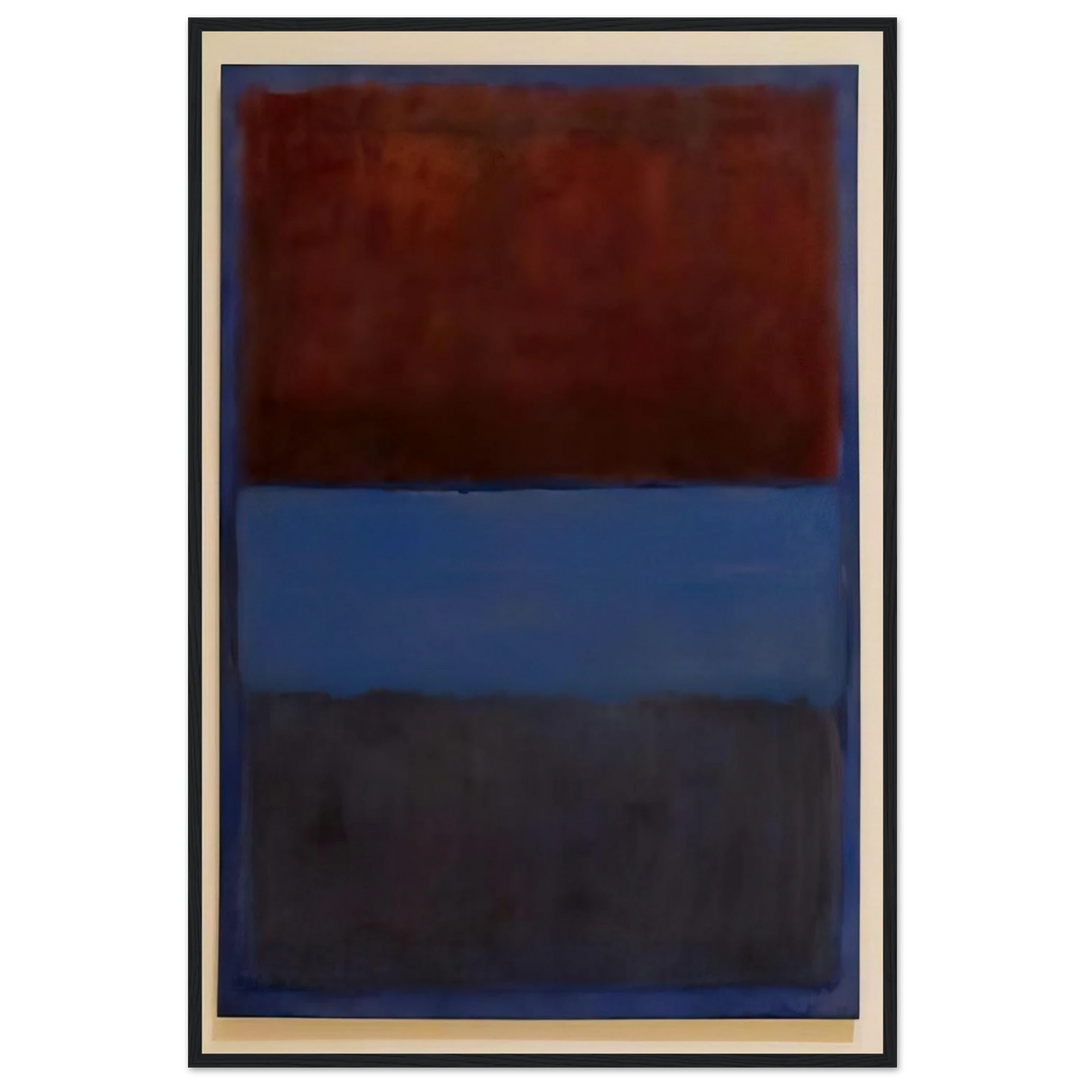 No.61 Rust and Blue - 1953 Framed Poster | Mark Rothko Framed Prints Wall Art | Rothko Prints