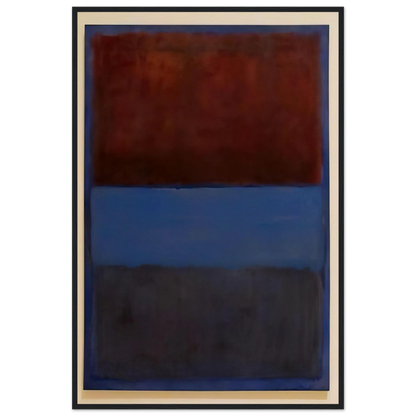 No.61 Rust and Blue - 1953 Framed Poster | Mark Rothko Framed Prints Wall Art | Rothko Prints