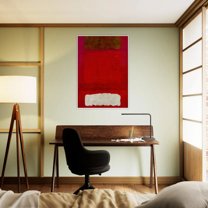 No. 16 Red, White, and Brown - 1957 Framed Poster | Mark Rothko Framed Prints Wall Art | Rothko Prints