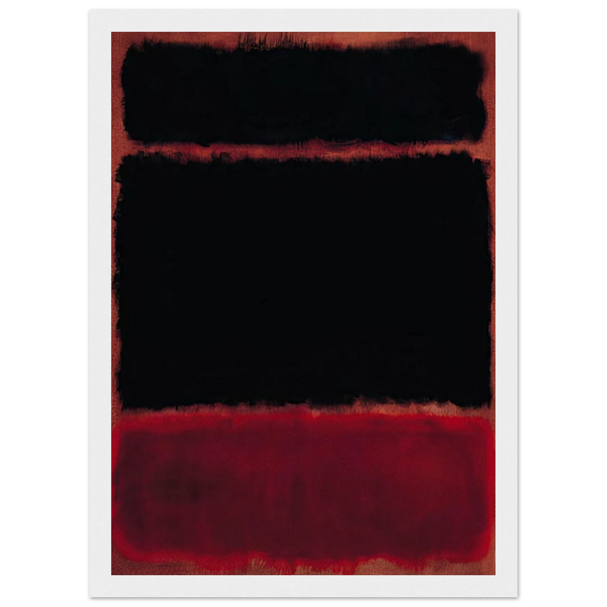 Black in Deep Red - 1957 Framed Poster | Mark Rothko Framed Prints Wall Art | Rothko Prints