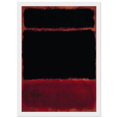 Black in Deep Red - 1957 Framed Poster | Mark Rothko Framed Prints Wall Art | Rothko Prints