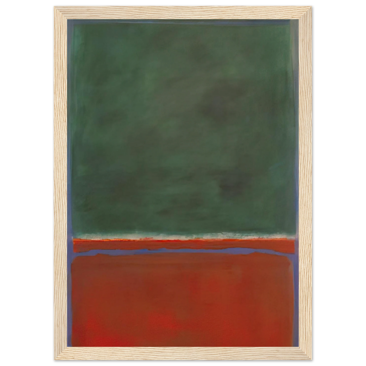 Green and Maroon - 1953 Framed Poster | Mark Rothko Framed Prints Wall Art | Rothko Prints