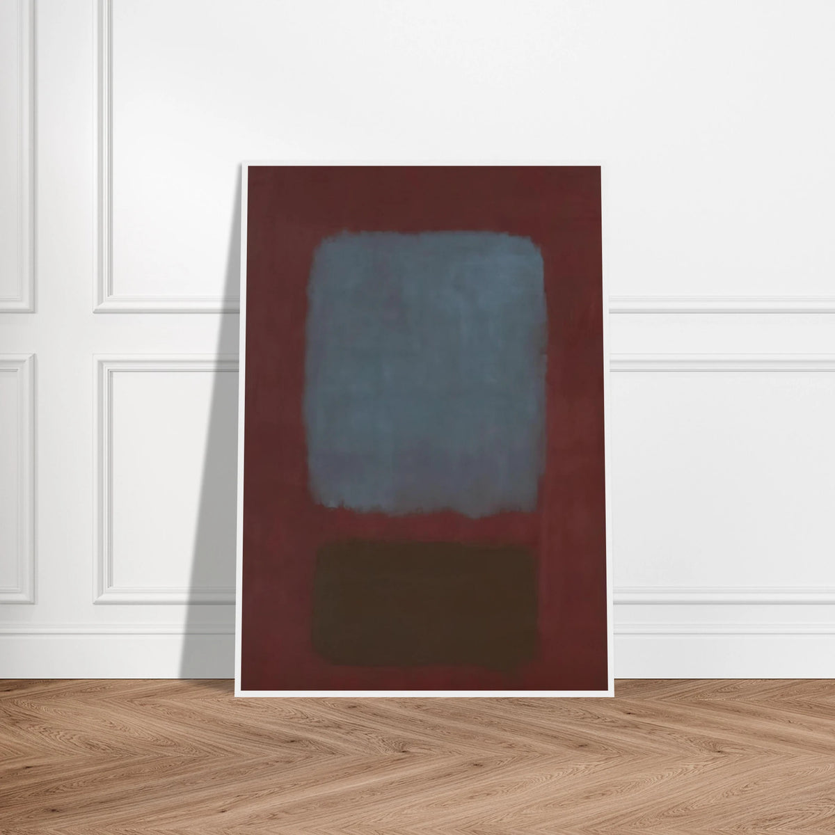 No. 37No. 19 Slate Blue and Brown on Plum - 1958 Framed Poster | Mark Rothko Framed Prints Wall Art | Rothko Prints