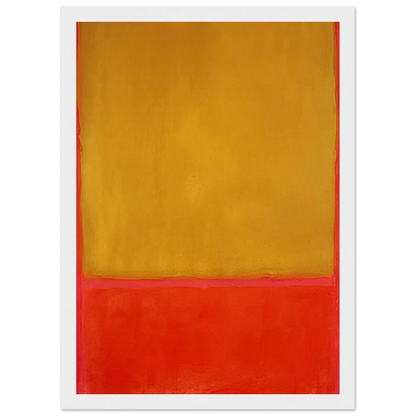 Ochre and Red on Red - 1954 Framed Poster | Mark Rothko Framed Prints Wall Art | Rothko Prints