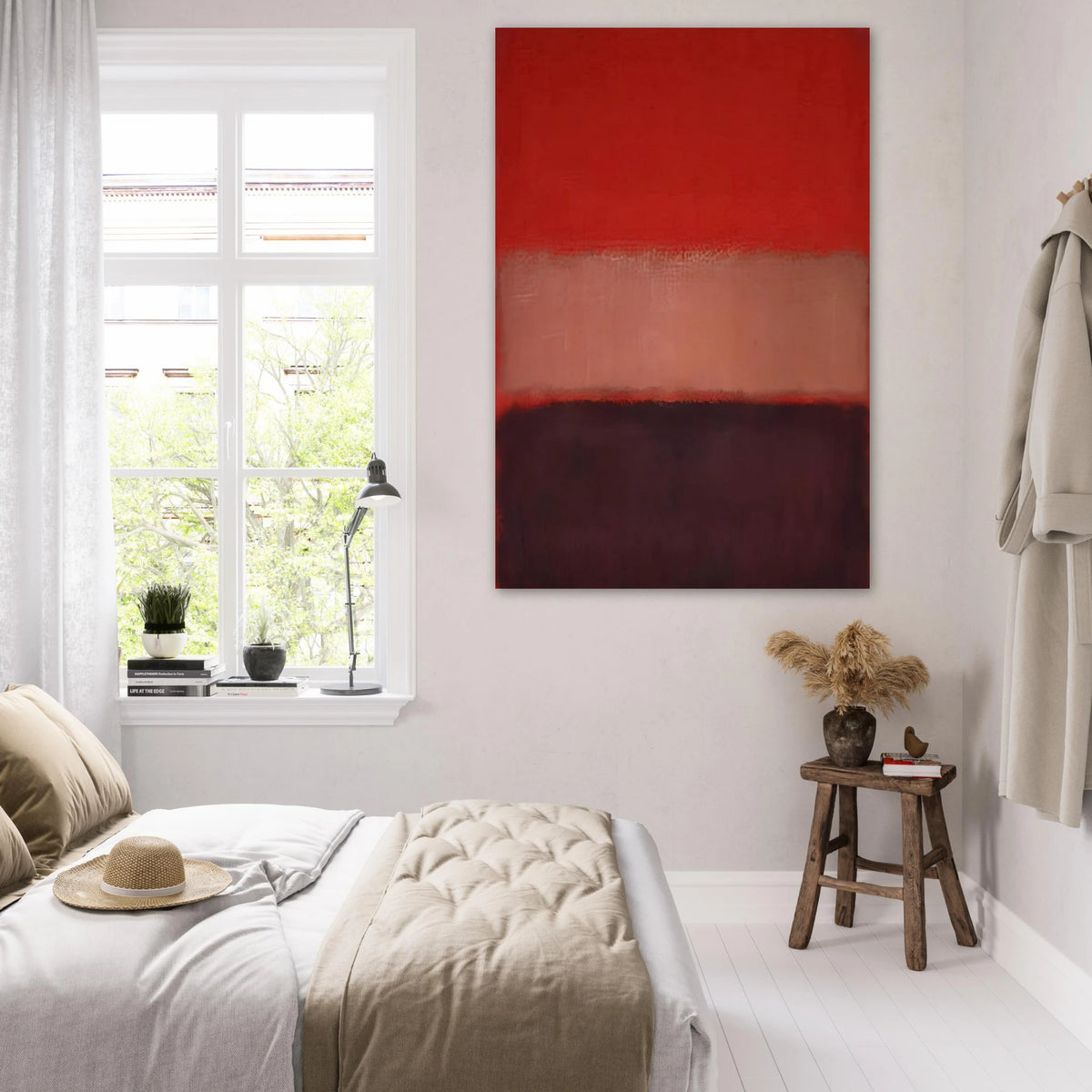 No. 46 Black, Ochre, Red Over Red - 1957 Poster | Mark Rothko Poster | Rothko Prints