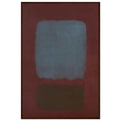 No. 37No. 19 Slate Blue and Brown on Plum - 1958 Framed Poster | Mark Rothko Framed Prints Wall Art | Rothko Prints