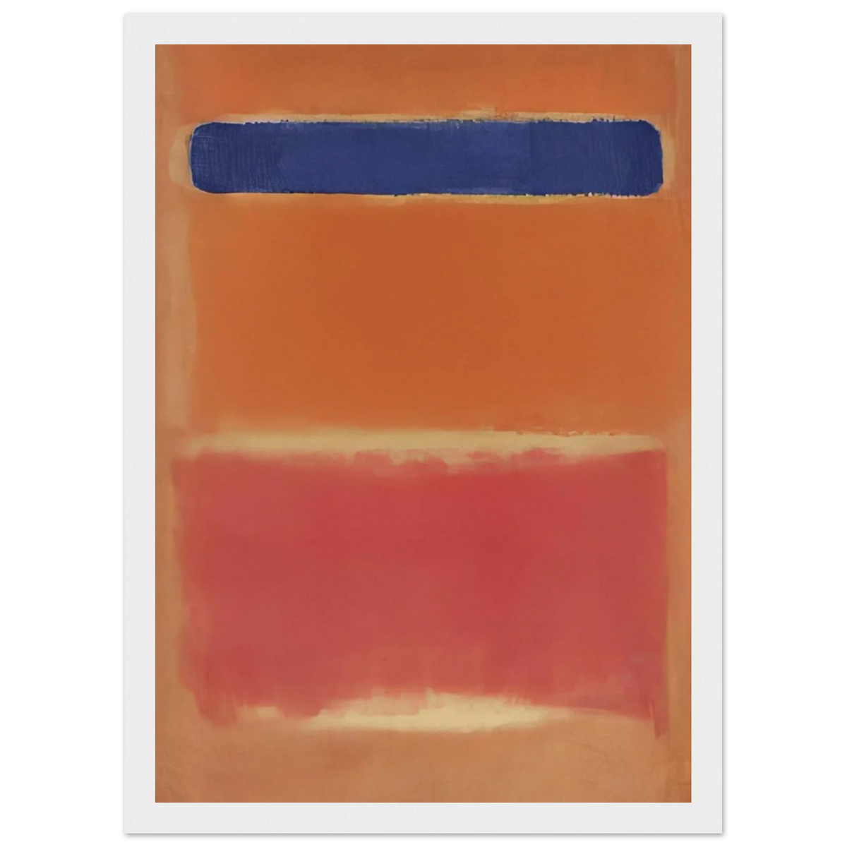 Blue Over Red - 1953 Framed Poster | Mark Rothko Framed Prints Wall Art | Rothko Prints