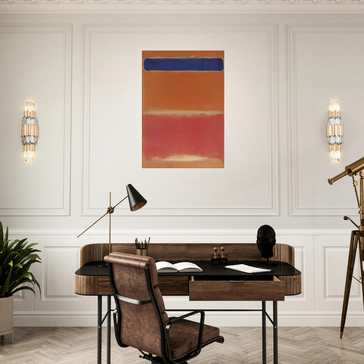Blue Over Red - 1953 Canvas | Mark Rothko Canvas | Rothko Prints