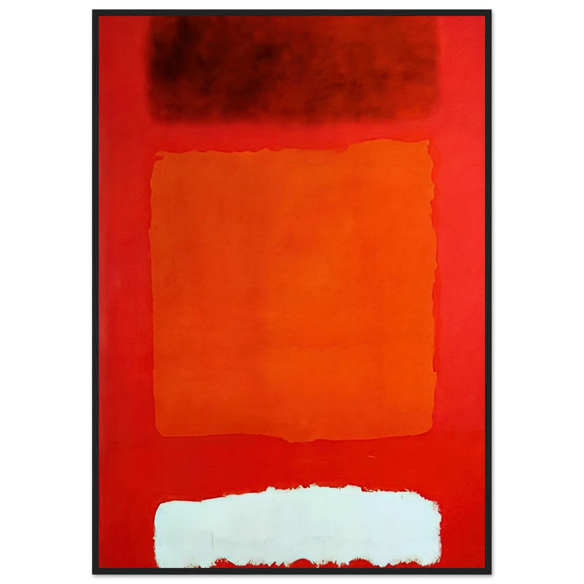 Red, White, and Brown - 1957 Framed Poster | Mark Rothko Framed Prints Wall Art | Rothko Prints