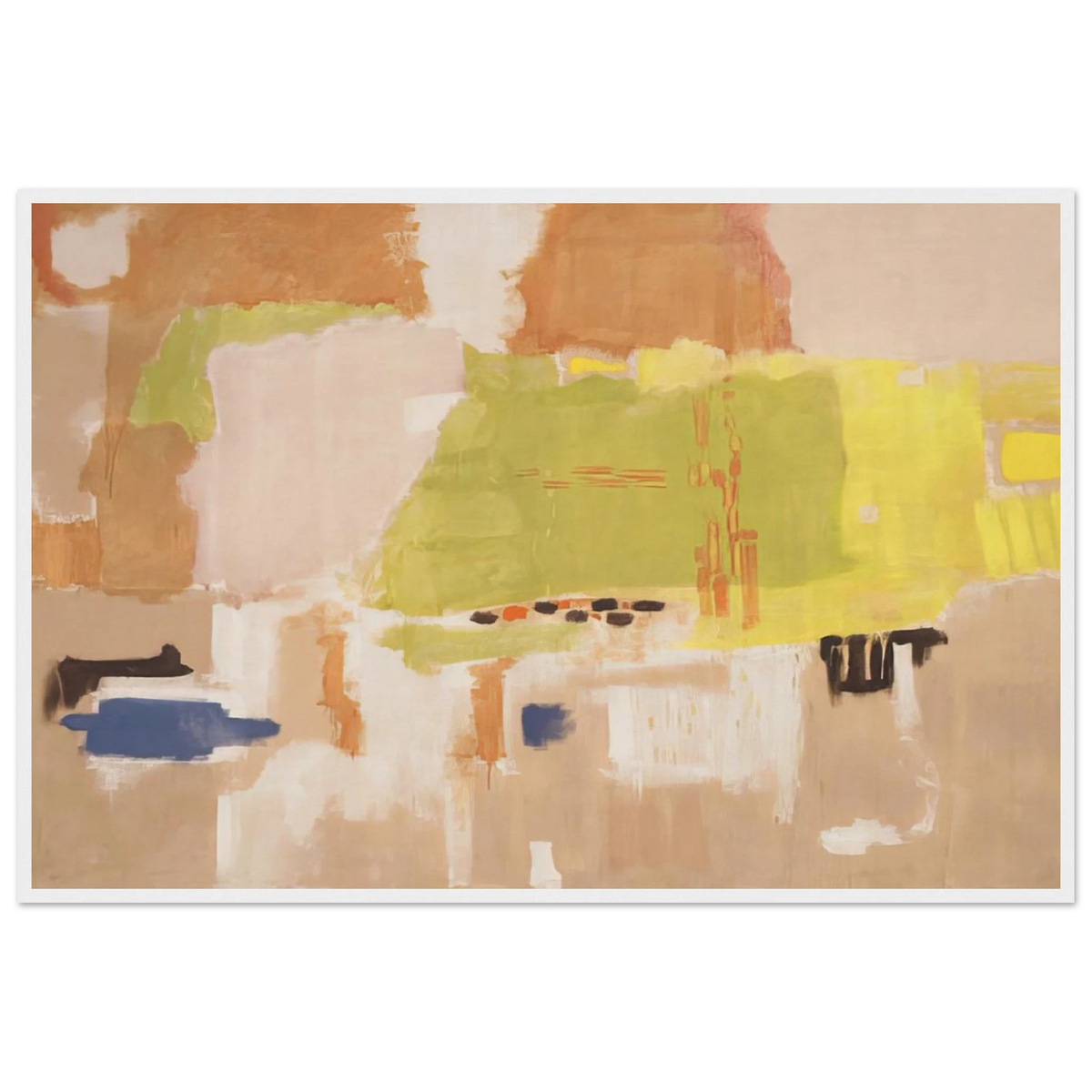 No.1 Untitled - 1948 Framed Poster | Mark Rothko Framed Prints Wall Art | Rothko Prints
