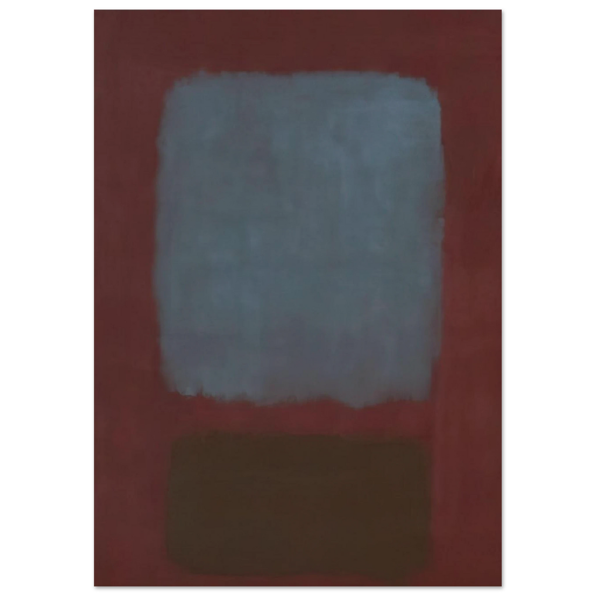 No. 37No. 19 Slate Blue and Brown on Plum - 1958 Poster | Mark Rothko Poster | Rothko Prints