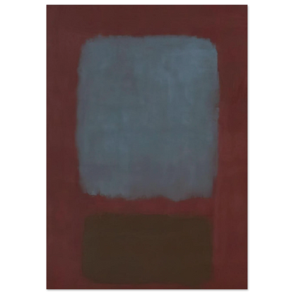 No. 37No. 19 Slate Blue and Brown on Plum - 1958 Poster | Mark Rothko Poster | Rothko Prints