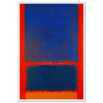 Blue, Orange, Red - 1961 Framed Poster | Mark Rothko Framed Prints Wall Art | Rothko Prints