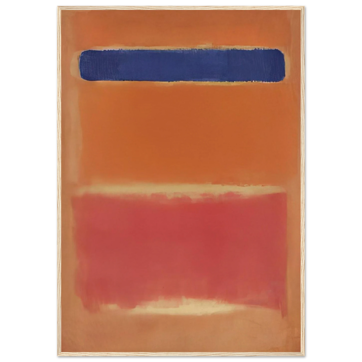 Blue Over Red - 1953 Framed Poster | Mark Rothko Framed Prints Wall Art | Rothko Prints