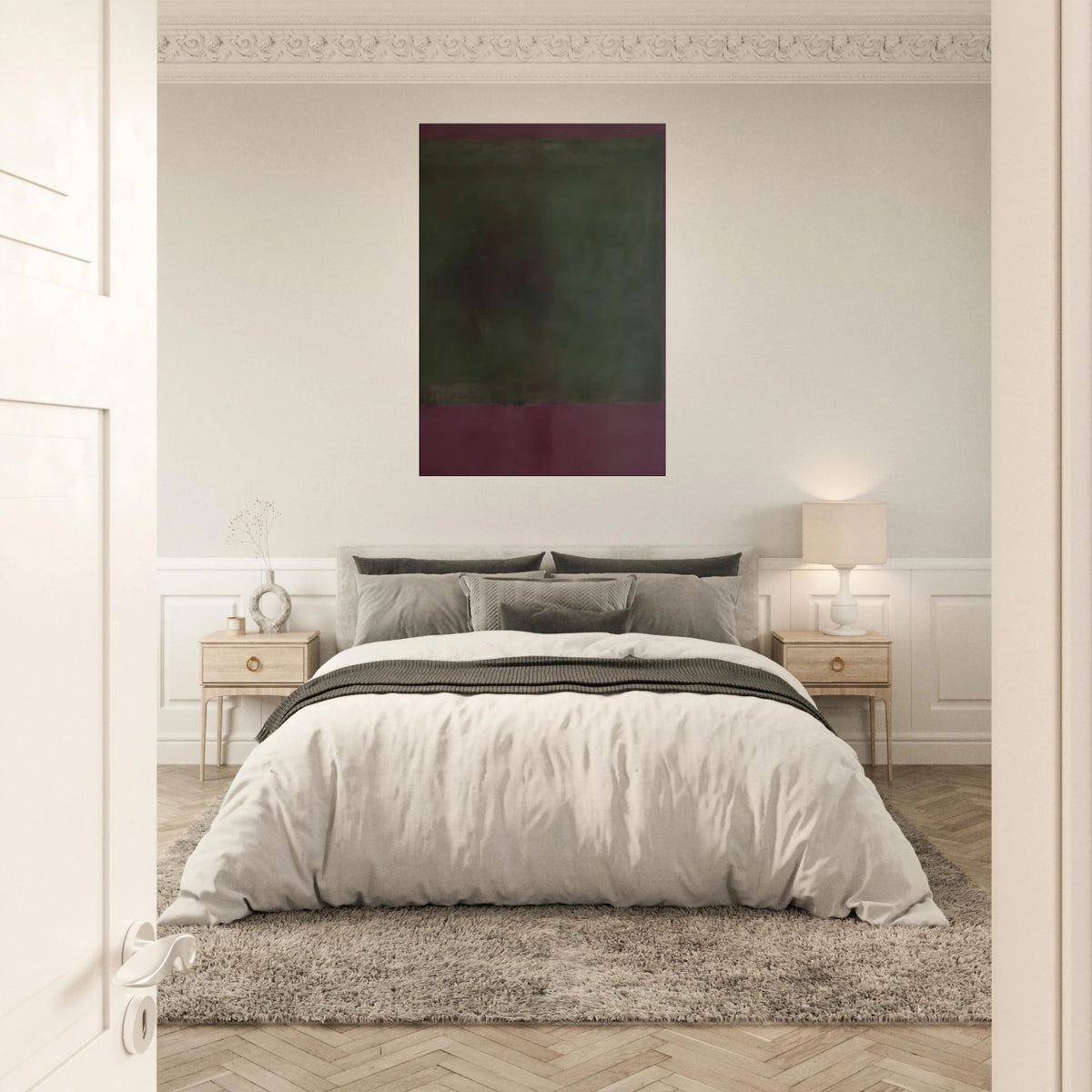 Untitled Green on Maroon - 1961 Canvas | Mark Rothko Canvas | Rothko Prints