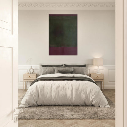 Untitled Green on Maroon - 1961 Canvas | Mark Rothko Canvas | Rothko Prints