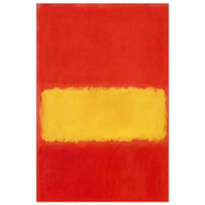 Yellow band - 1956 Poster | Mark Rothko Poster | Rothko Prints