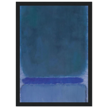 Untitled Green on Blue - 1968 Framed Poster | Mark Rothko Framed Prints Wall Art | Rothko Prints