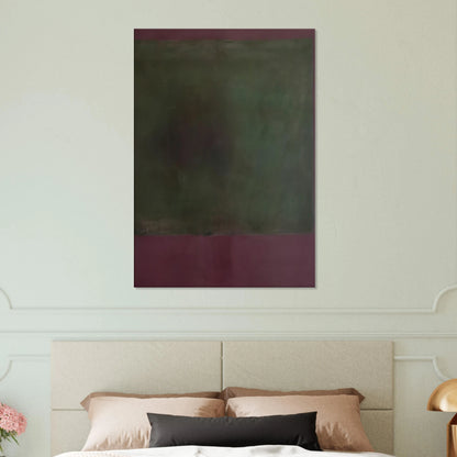 Untitled Green on Maroon - 1961 Canvas | Mark Rothko Canvas | Rothko Prints