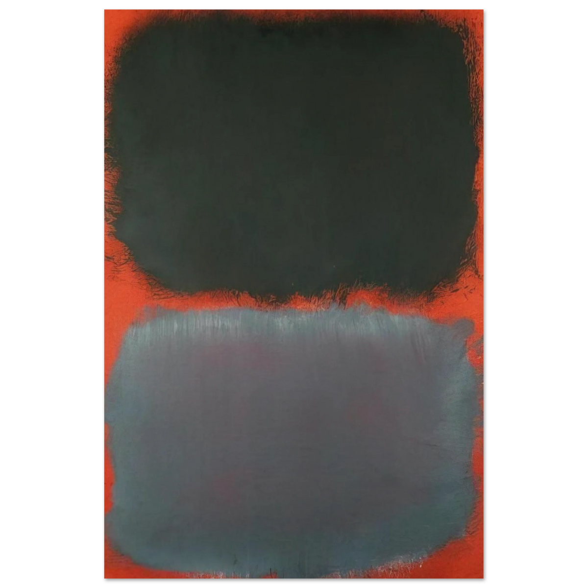 Untitled Gray, Gray on Red - 1968 Poster | Mark Rothko Poster | Rothko Prints
