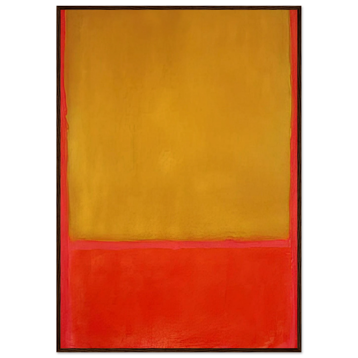 Ochre and Red on Red - 1954 Framed Poster | Mark Rothko Framed Prints Wall Art | Rothko Prints