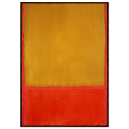 Ochre and Red on Red - 1954 Framed Poster | Mark Rothko Framed Prints Wall Art | Rothko Prints