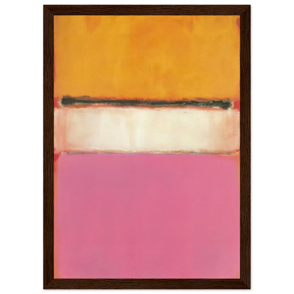 White Center Yellow, Pink and Lavender on Rose - 1950 Framed Poster | Mark Rothko Framed Prints Wall Art | Rothko Prints