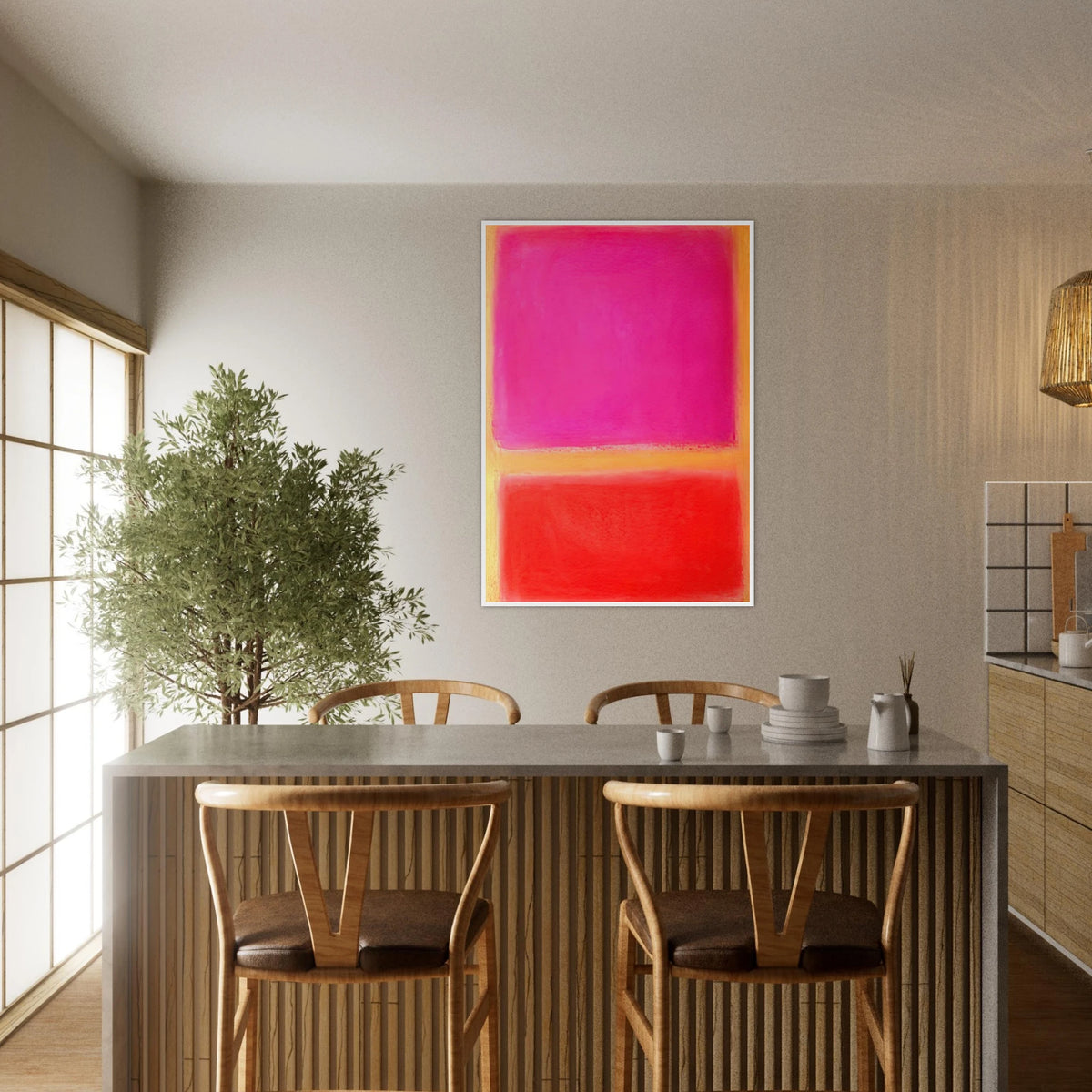Untitled - Color Field Painting Framed Poster | Mark Rothko Framed Prints Wall Art | Rothko Prints