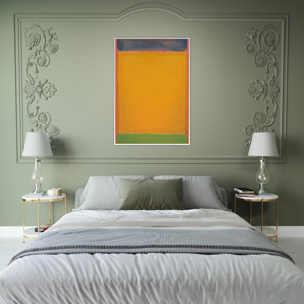 United Blue, Yellow, Green on Red - 1954 Framed Poster | Mark Rothko Framed Prints Wall Art | Rothko Prints