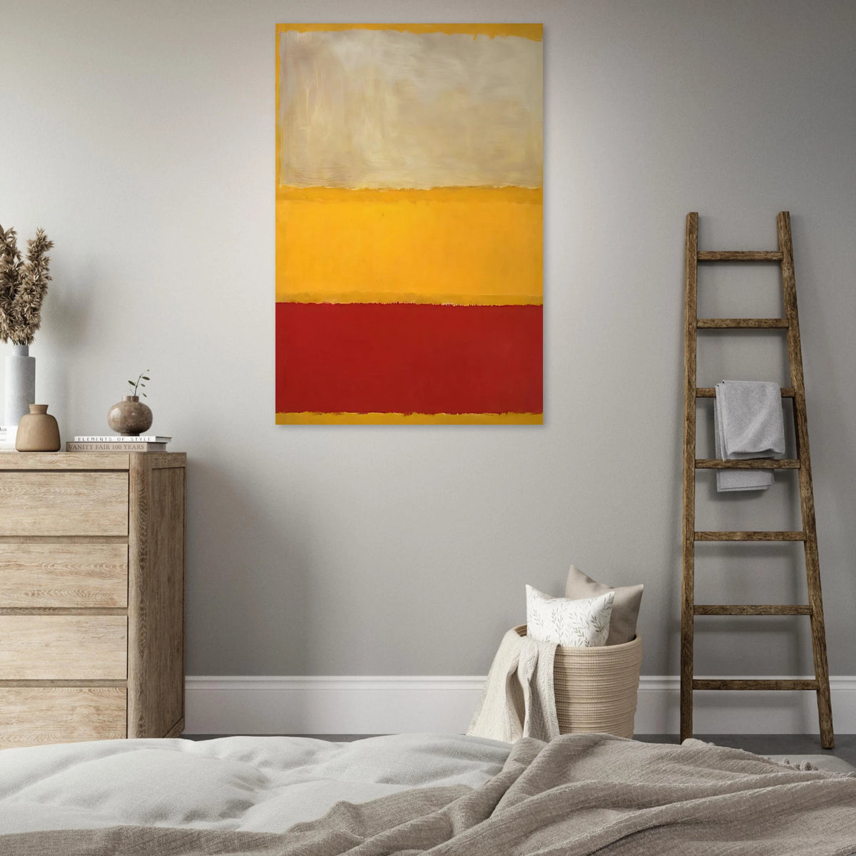 No. 13 White, Red on Yellow Poster | Mark Rothko Poster | Rothko Prints