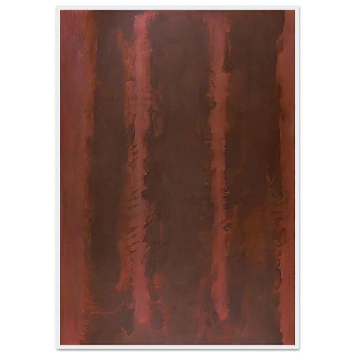 Black on Maroon - 1958 Framed Poster | Mark Rothko Framed Prints Wall Art | Rothko Prints
