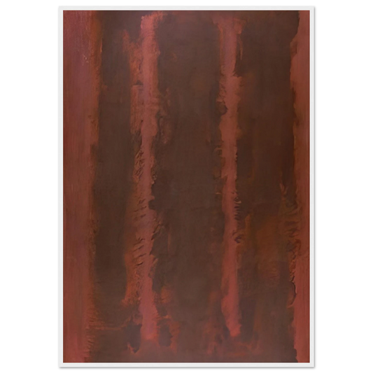 Black on Maroon - 1958 Framed Poster | Mark Rothko Framed Prints Wall Art | Rothko Prints