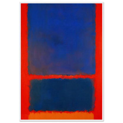 Blue, Orange, Red - 1961 Framed Poster | Mark Rothko Framed Prints Wall Art | Rothko Prints