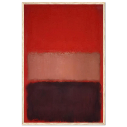 No. 46 Black, Ochre, Red Over Red - 1957 Framed Poster | Mark Rothko Framed Prints Wall Art | Rothko Prints
