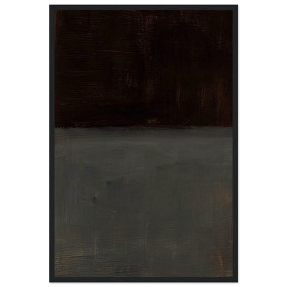 Untitled brown and gray - 1969 Framed Poster | Mark Rothko Framed Prints Wall Art | Rothko Prints