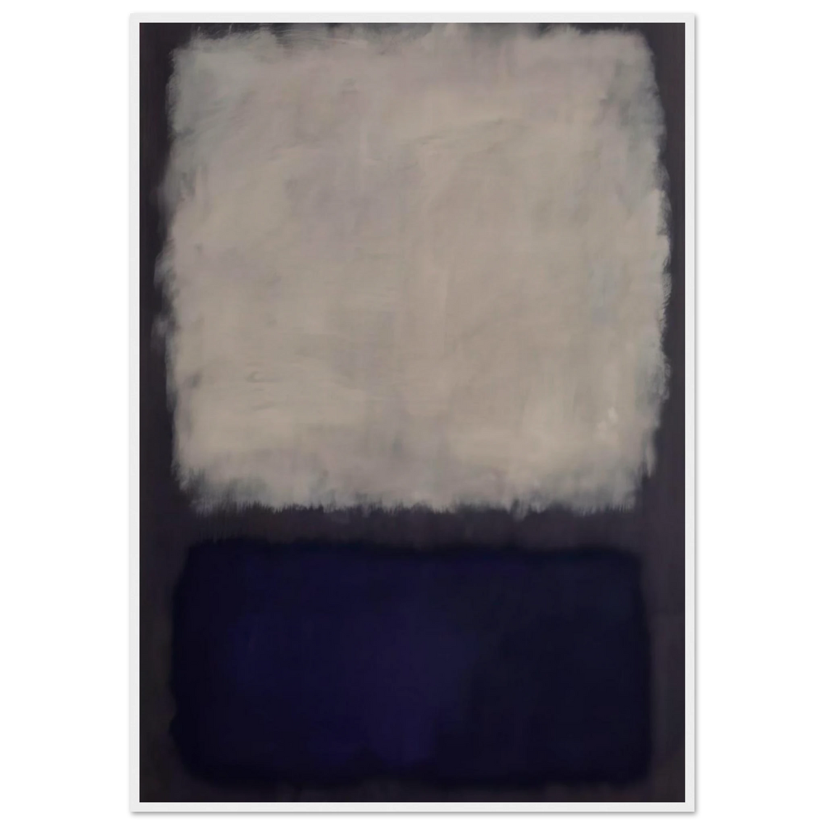 Blue and gray - 1962 Framed Poster | Mark Rothko Framed Prints Wall Art | Rothko Prints