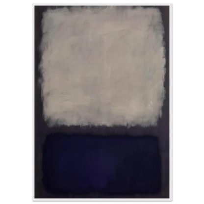 Blue and gray - 1962 Framed Poster | Mark Rothko Framed Prints Wall Art | Rothko Prints