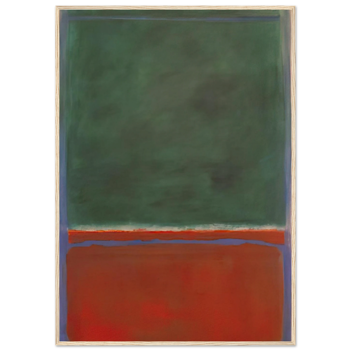 Green and Maroon - 1953 Framed Poster | Mark Rothko Framed Prints Wall Art | Rothko Prints