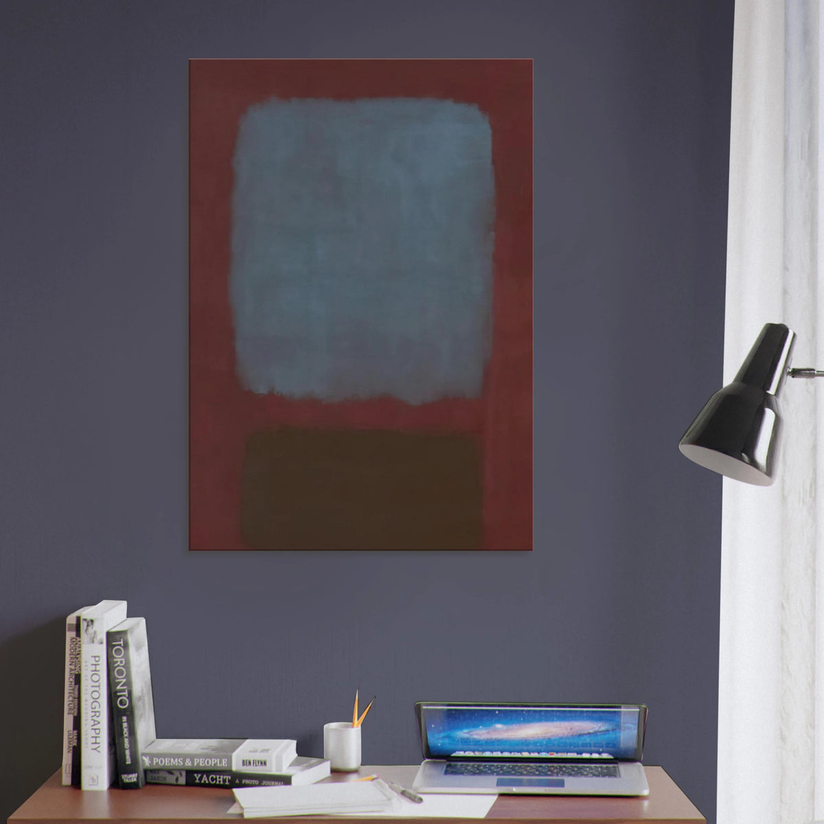 No. 37No. 19 Slate Blue and Brown on Plum - 1958 Canvas | Mark Rothko Canvas | Rothko Prints