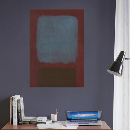 No. 37No. 19 Slate Blue and Brown on Plum - 1958 Canvas | Mark Rothko Canvas | Rothko Prints