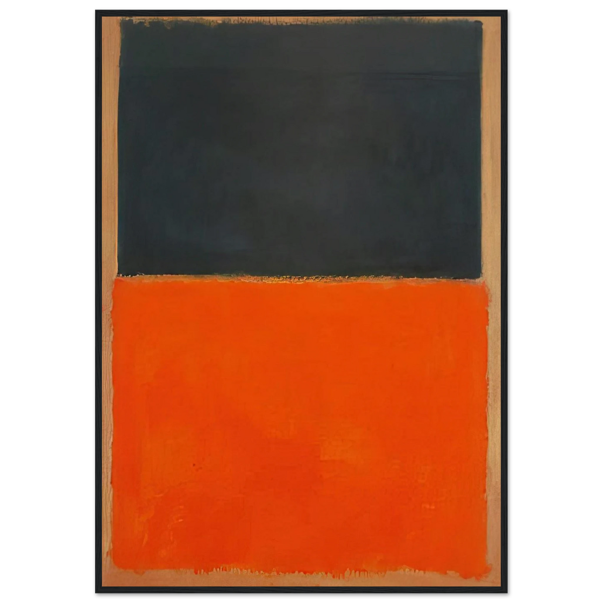 Green and Tangerine on Red - 1956 Framed Poster | Mark Rothko Framed Prints Wall Art | Rothko Prints